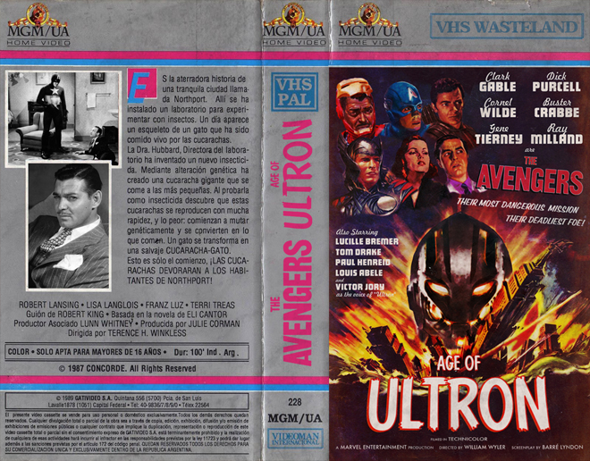 AVENGERS AGE OF ULTRON CUSTOM VHS COVER, MODERN VHS COVER, CUSTOM VHS COVER, VHS COVER, VHS COVERS